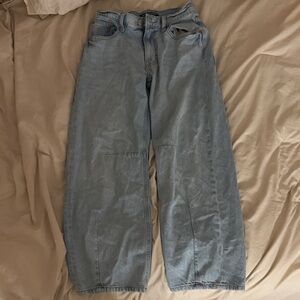 Aeropostale Light Blue Baggy Barrel Jeans